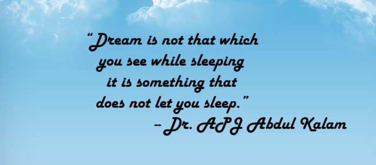 Dr. APJ Abdul Kalam’s Quote on Dream